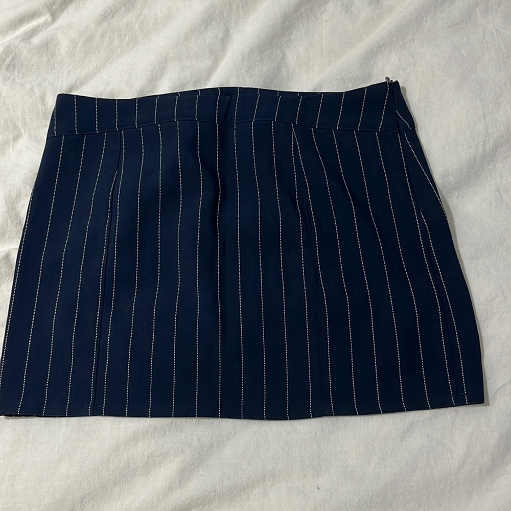 Princess Polly Navy Striped Mini Skirt